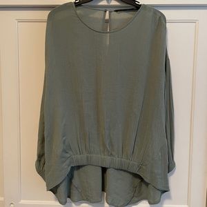 Zara Green Blouse